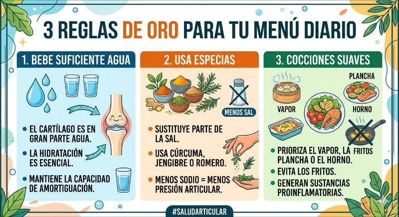 Reglas de oro del menú diario